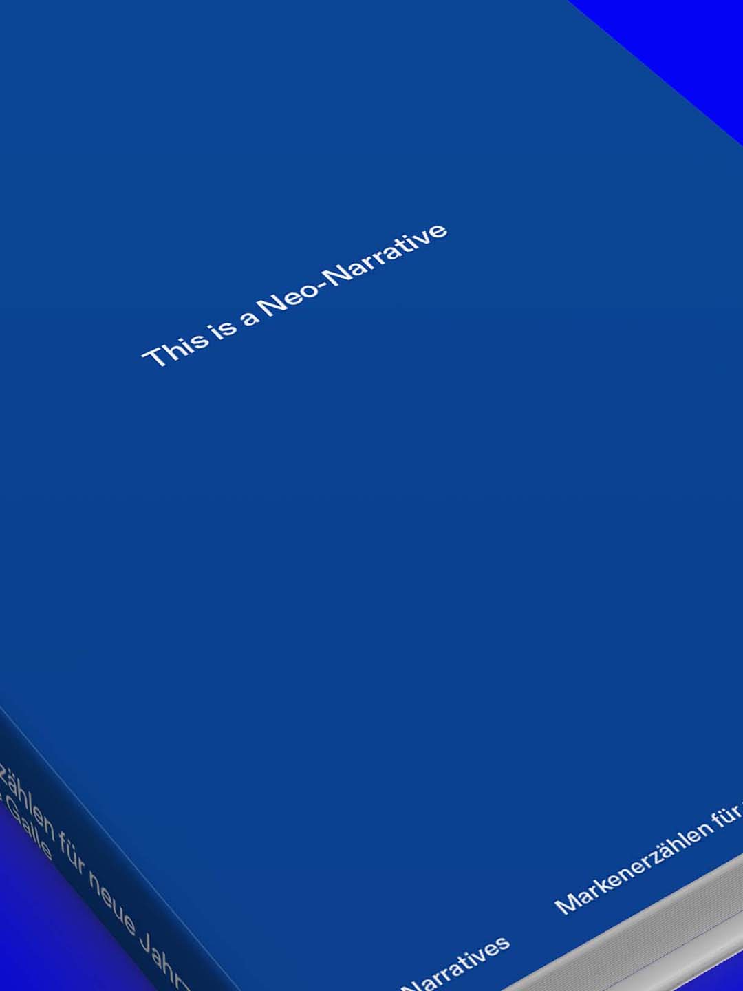 Neo-Narratives — Cover